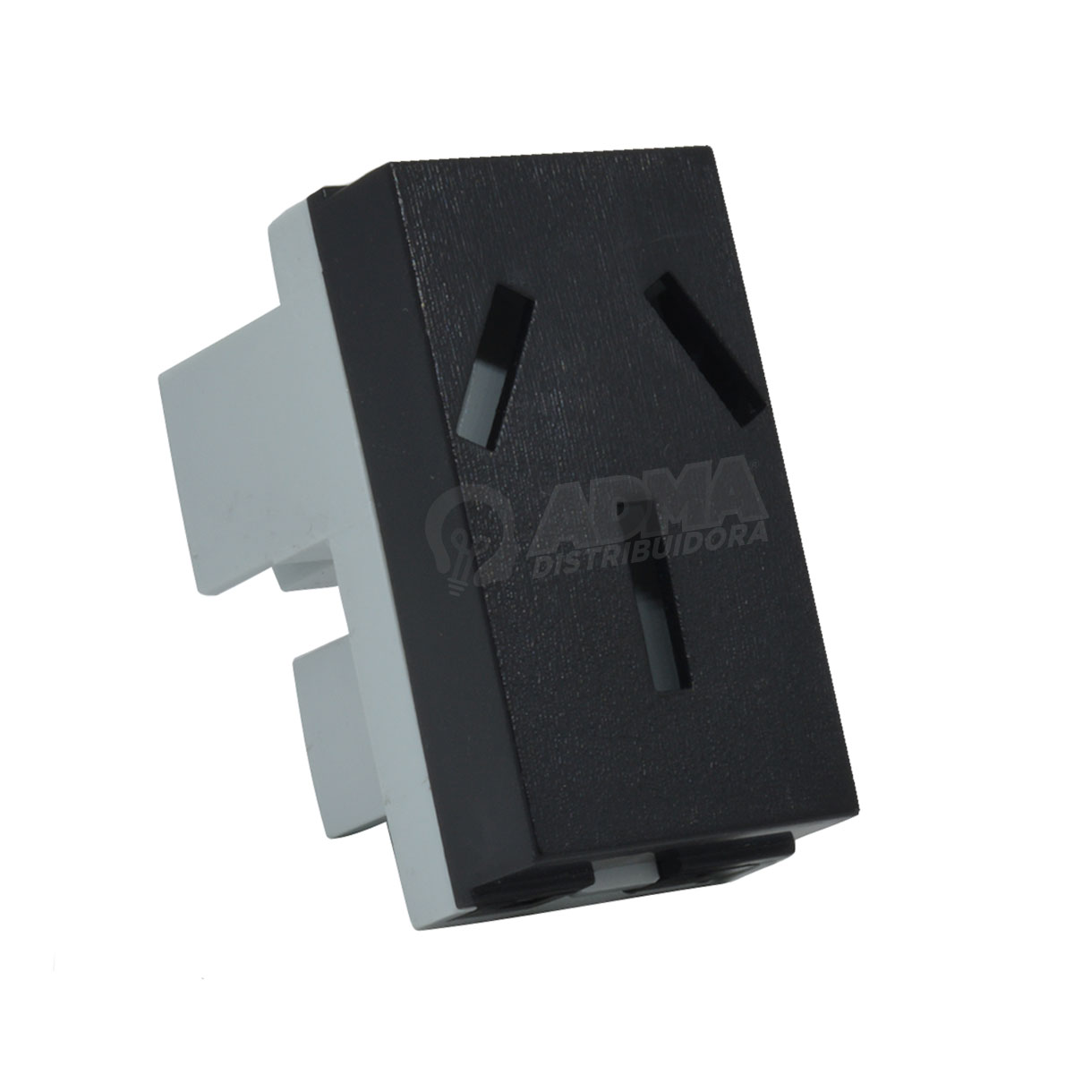 MODULO TOMACORRIENTE 20A MITO PLATINUM NEGRO JELUZ