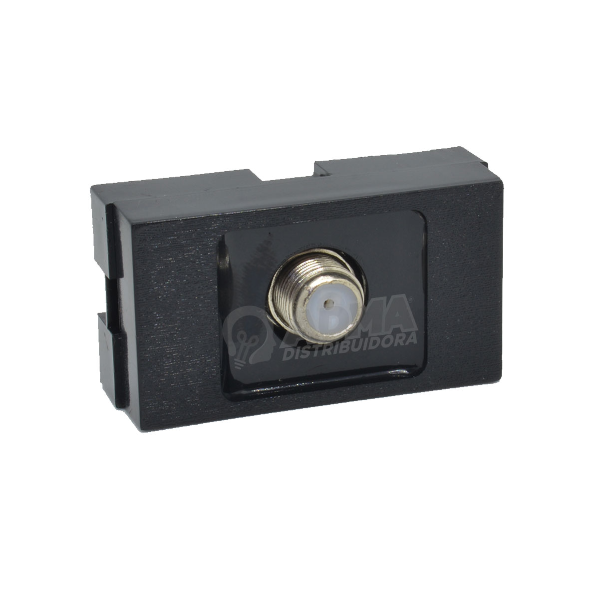 TOMA TV PIN FINO ROSCADO PLATINUM NEGRO