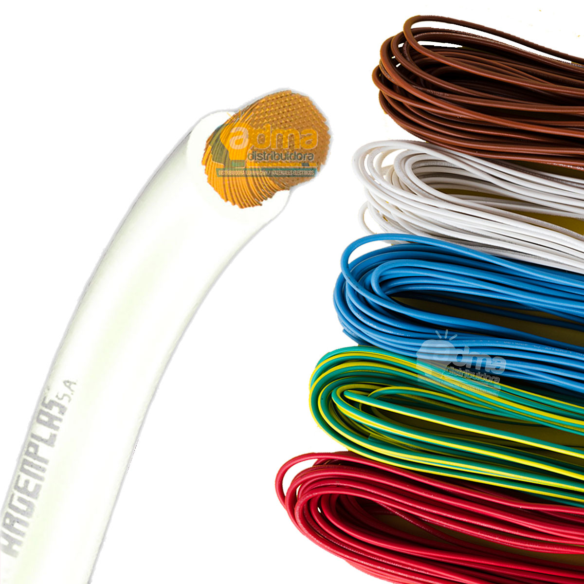 CABLE UNIPOLAR FLEXIBLE 1.5 MM ARGENPLAS BLANCO