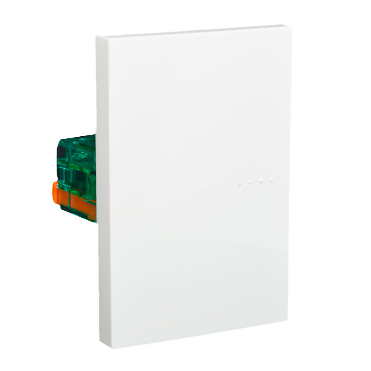 MODULO PULSADOR TECLA CUADRUPLE BAUHAUS BLANCO