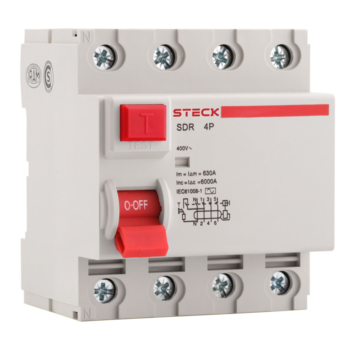 INTERRUPTOR DIFERENCIAL 4P 63A 30MA 400V