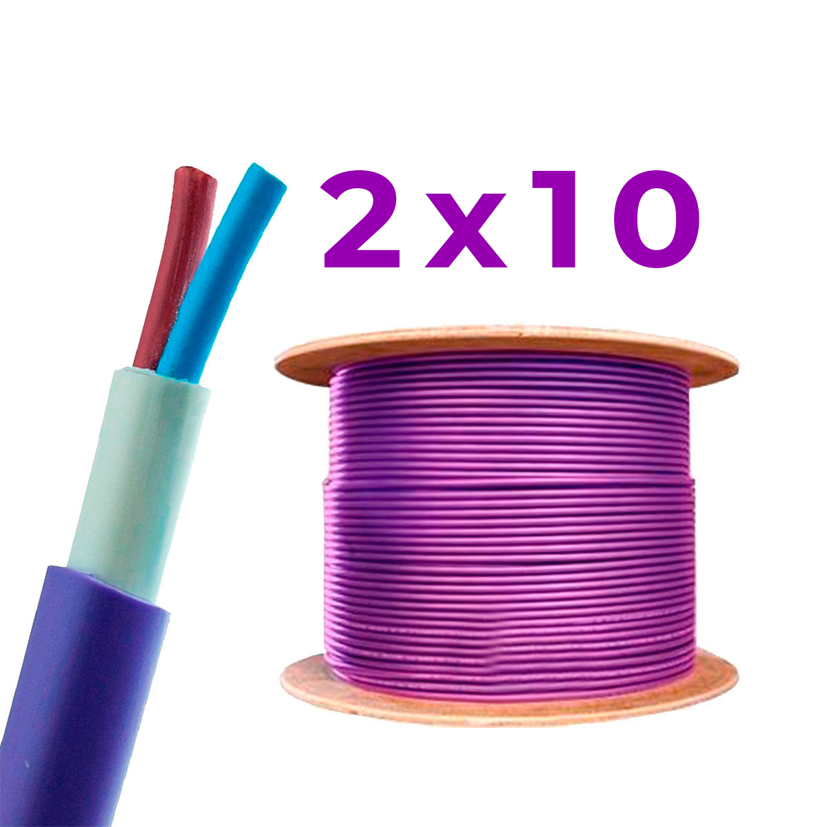 CABLE SUBTERRANEO 2X10MM TREFILCON