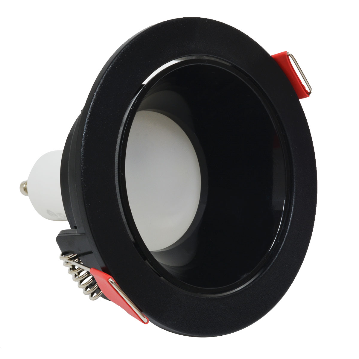 SPOT P/DICROICA DE EMBUTIR MOVIL NEGRO-NEGRO MACROLED + DICROICA NEUTRA 7W