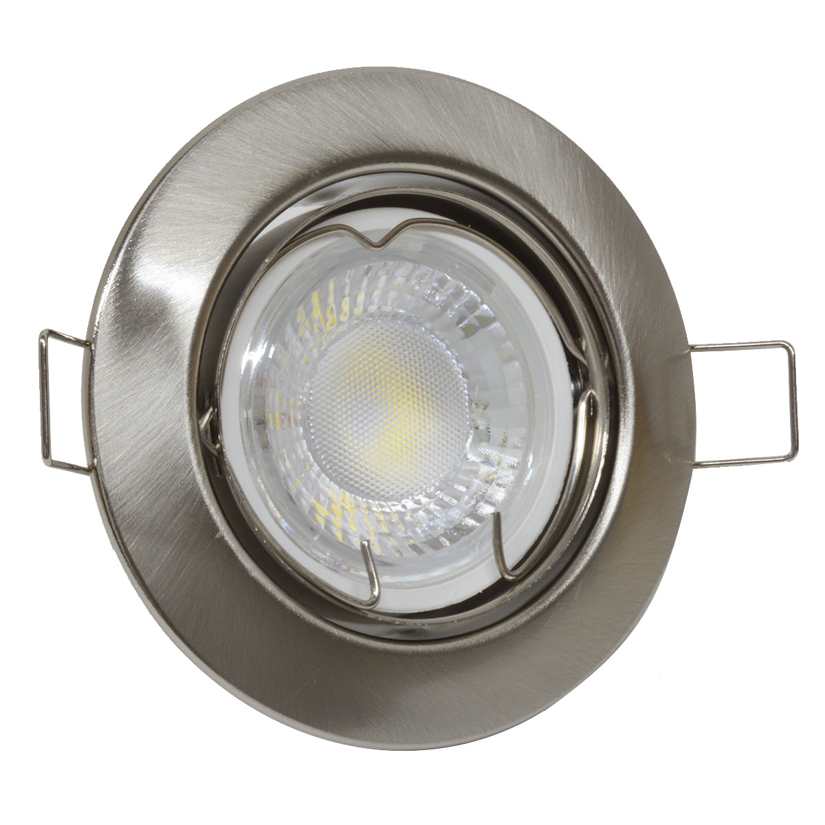 SPOT DE EMBUTIR DICROICA METAL PLATIL MACROLED + DICROICA FRIA DIMERIZABLE 6W