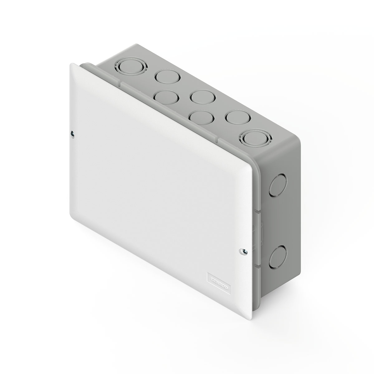 CAJA DE PASE DE EMBUTIR GENROD 18X25 CON TAPA