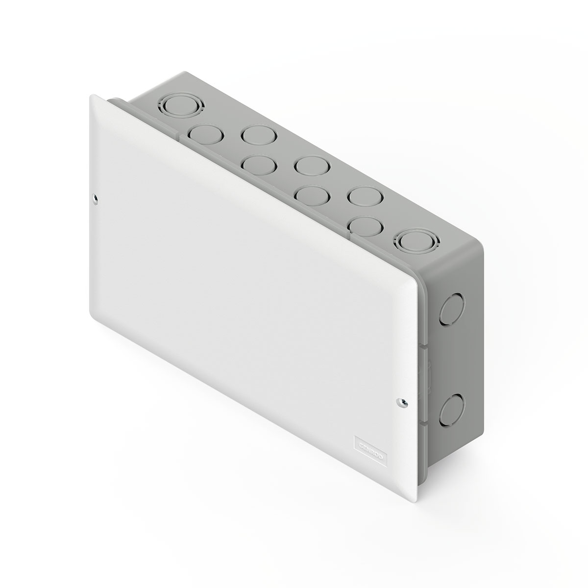 CAJA DE PASE DE EMBUTIR GENROD 25X30 CON TAPA