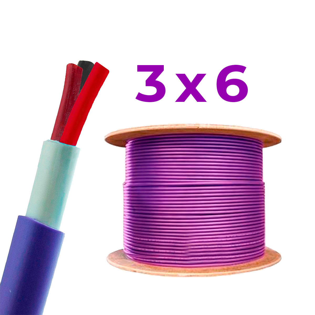 CABLE SUBTERRANEO 3X6MM TREFILCON