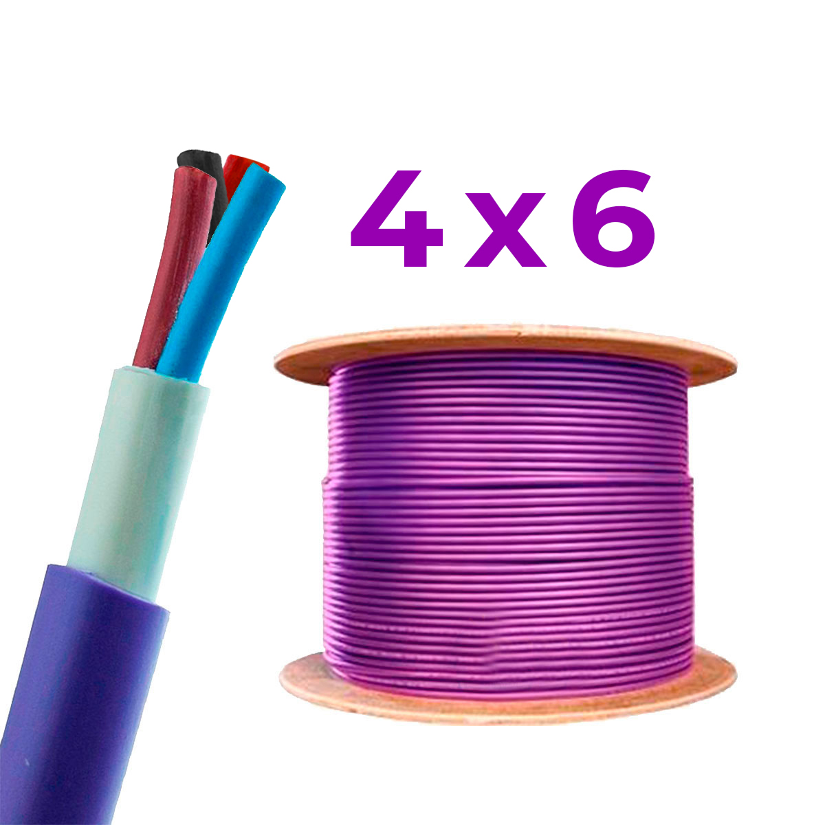 CABLE SUBTERRANEO 4X6MM TREFILCON