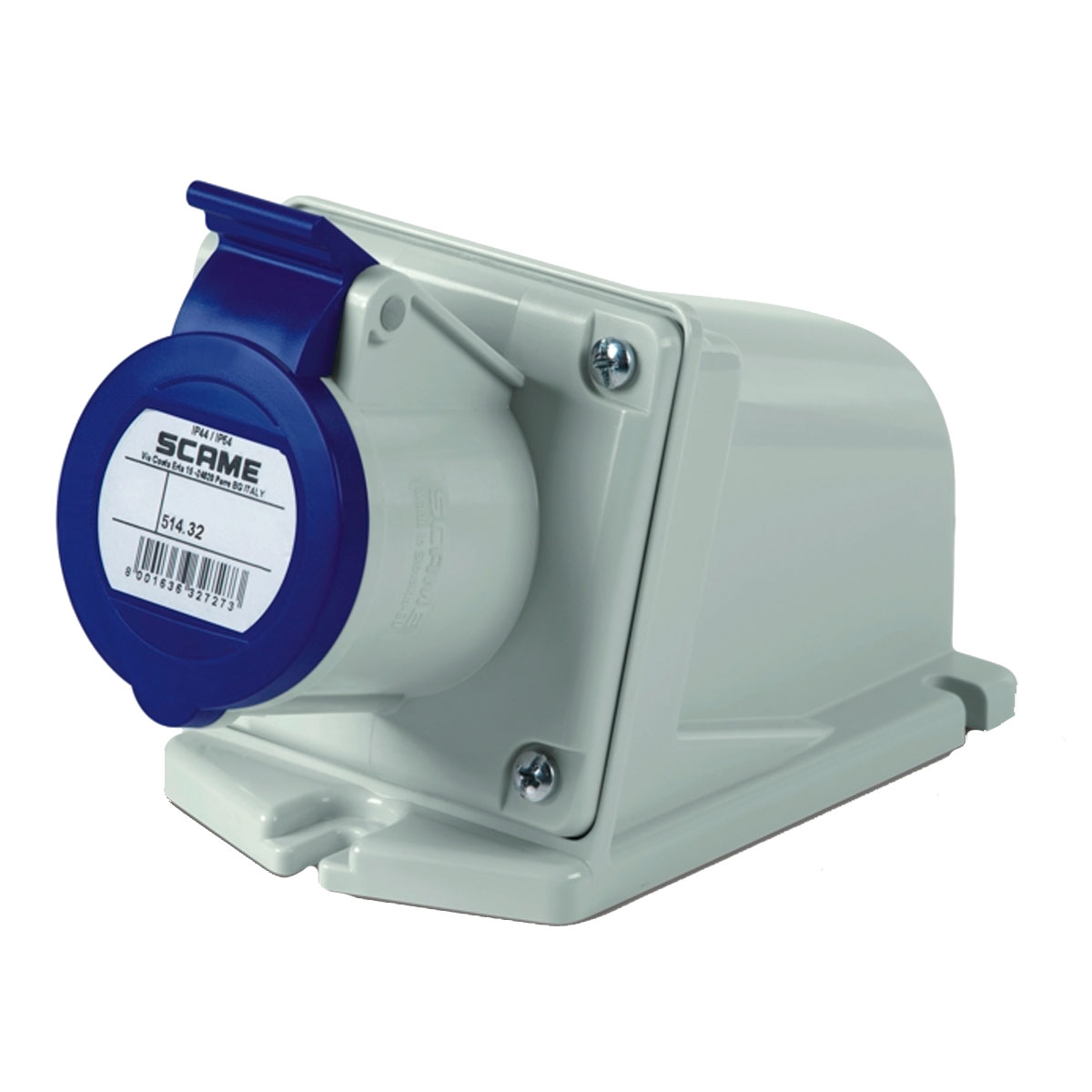BASE APLICAR HEMBRA 2P+T 32A SCAME XENIA 220V IP44