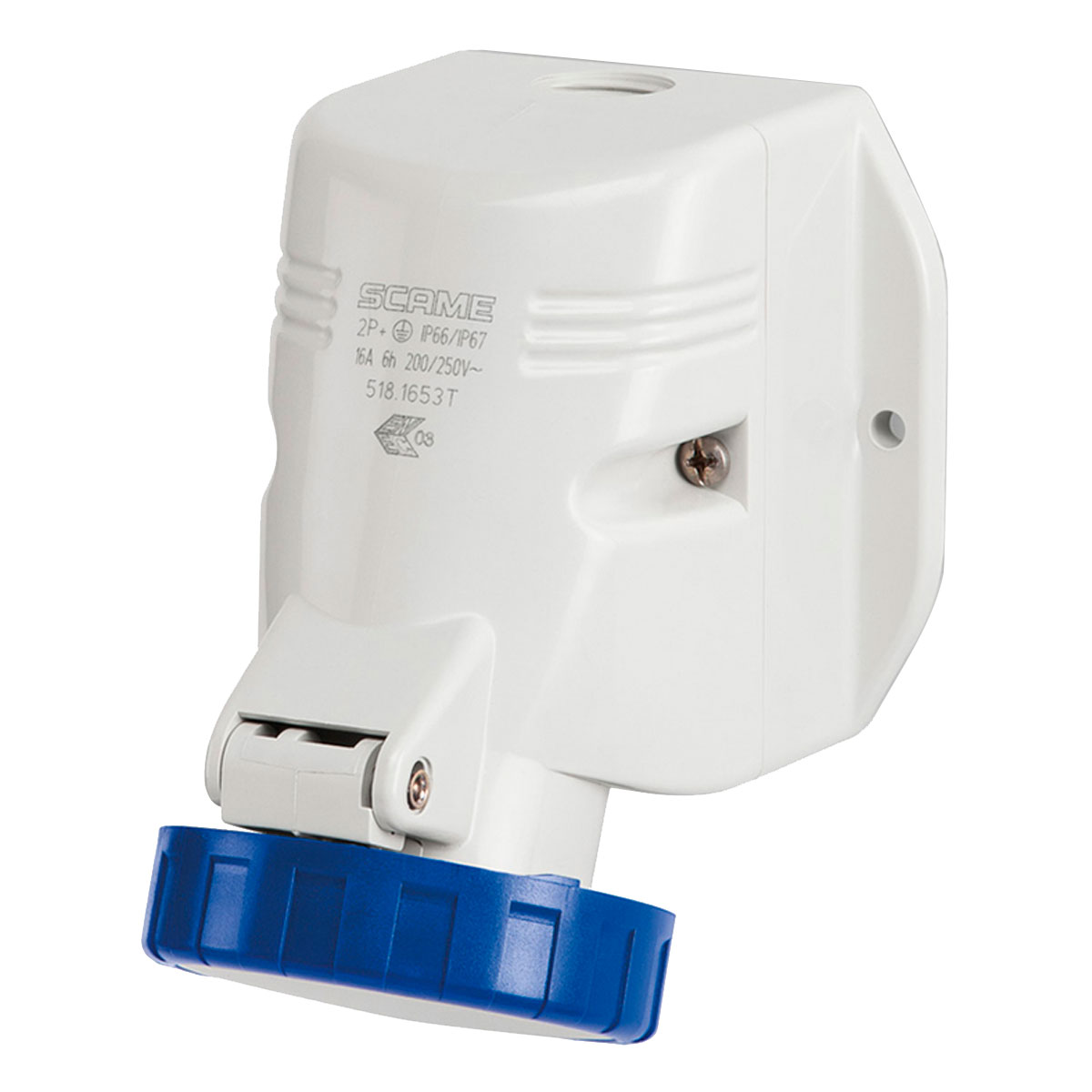 BASE APLICAR HEMBRA IP67 2P+T 16A SCAME OPTIMA 220V