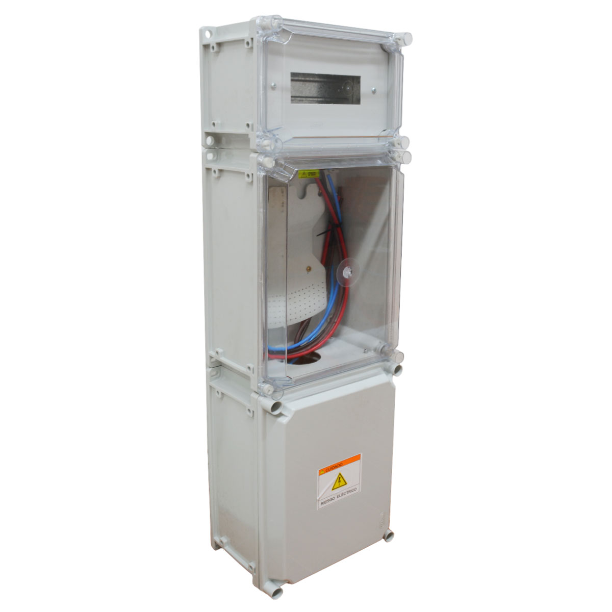 GABINETE PLASTICO PROVISORIO DE OBRA TRIFASICO