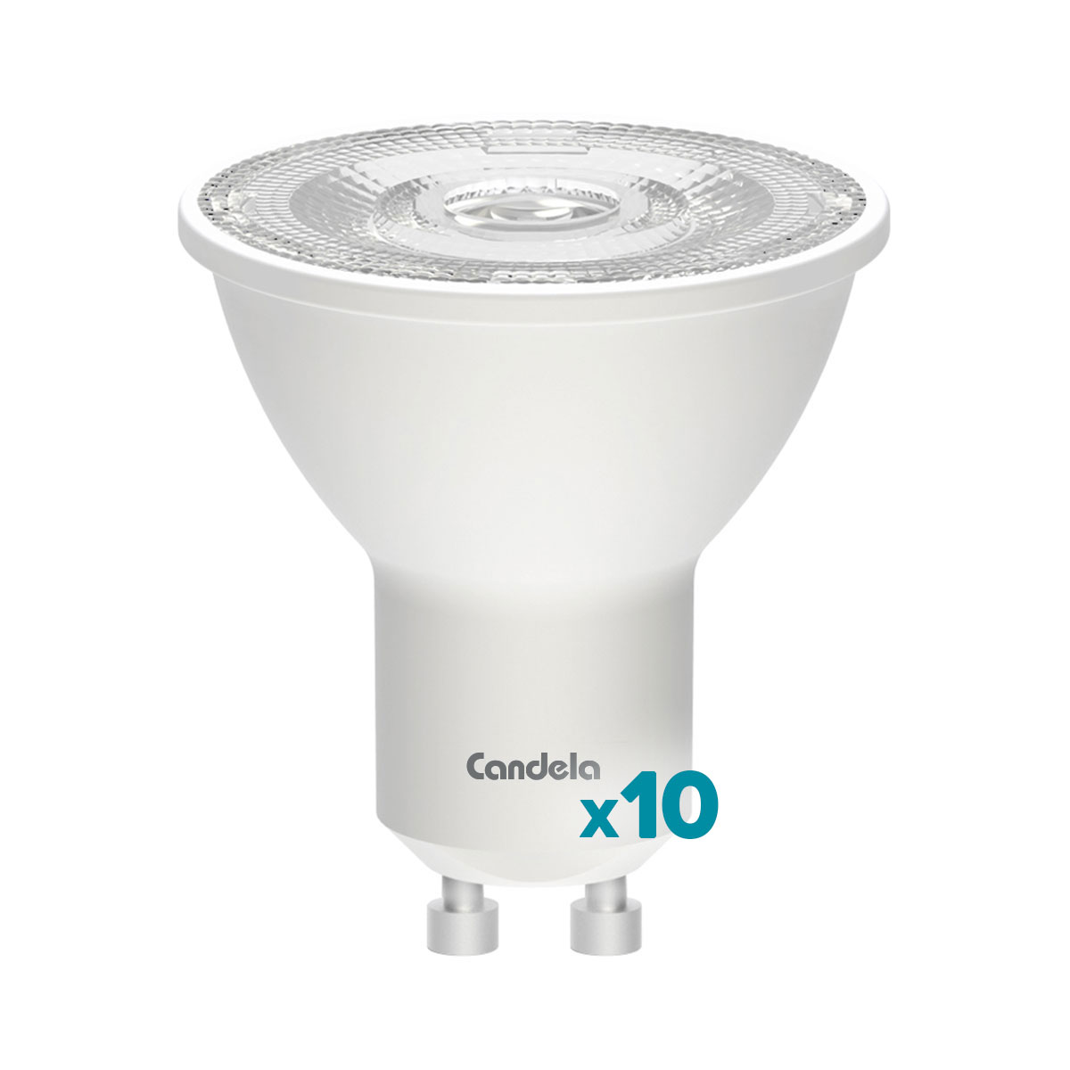 DICROICA LED CANDELA 7W LUZ FRIA LUPA 38° PACK X10