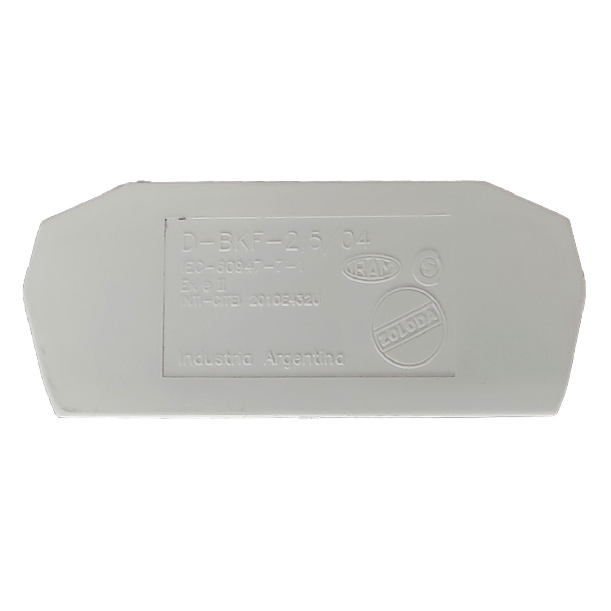 TAPA BORNERA A RESORTE PARA 2,5MM/4MM GRIS ZOLODA