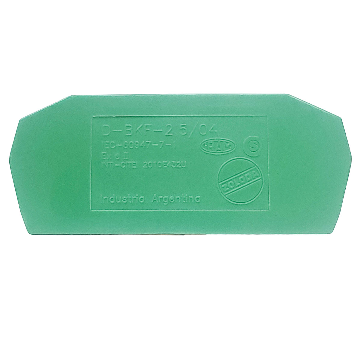 TAPA BORNERA A RESORTE PARA 2,5MM/4MM VERDE ZOLODA