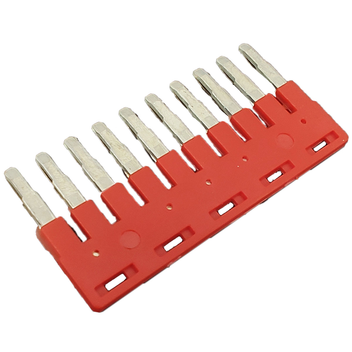 PUENTE UNION 10 ELEMENTOS BORNERA RESORTE 2,5MM ROJO ZOLODA