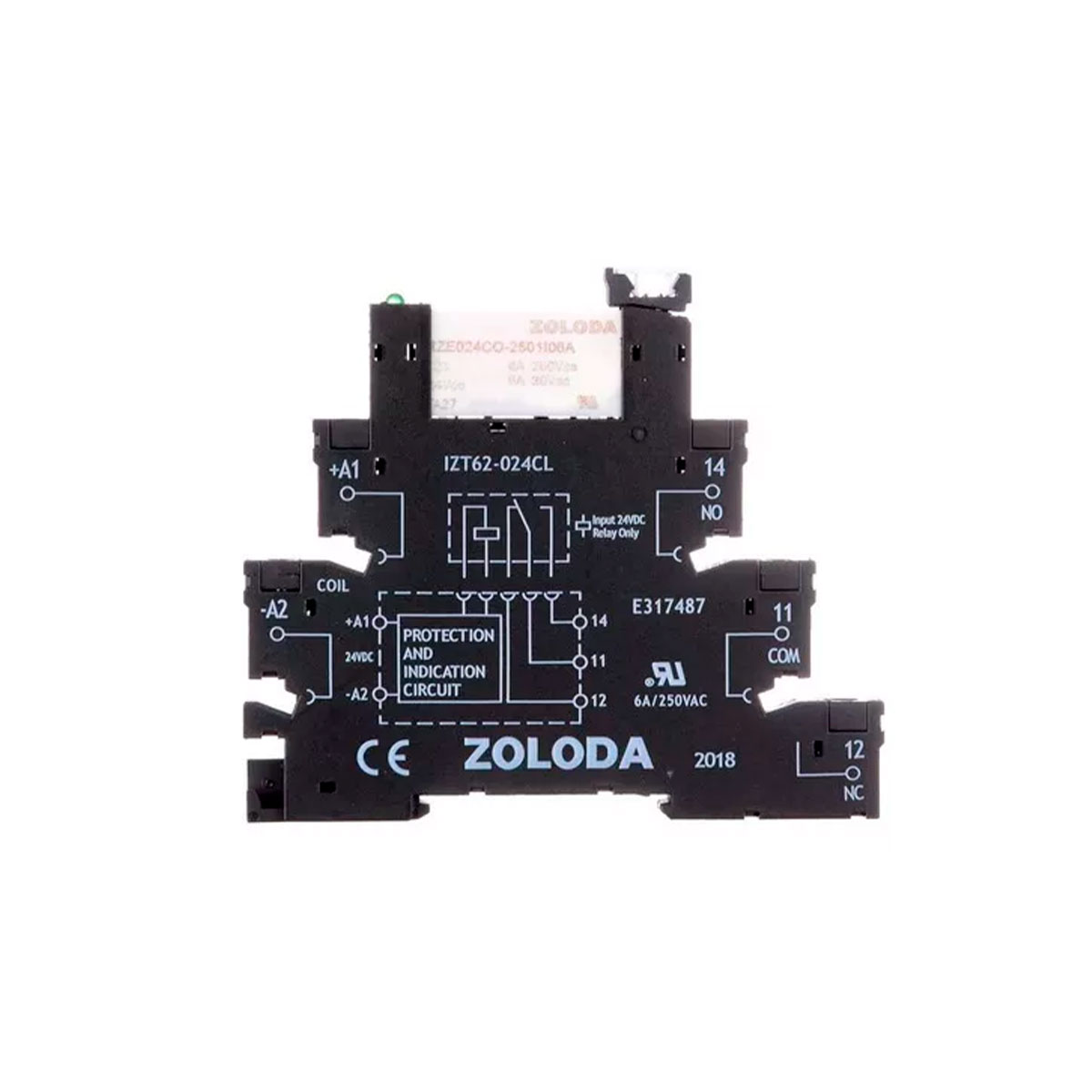 RELE PLC SIMPLE INTERFACE 1 INV 24VCC - 250V 1X6A