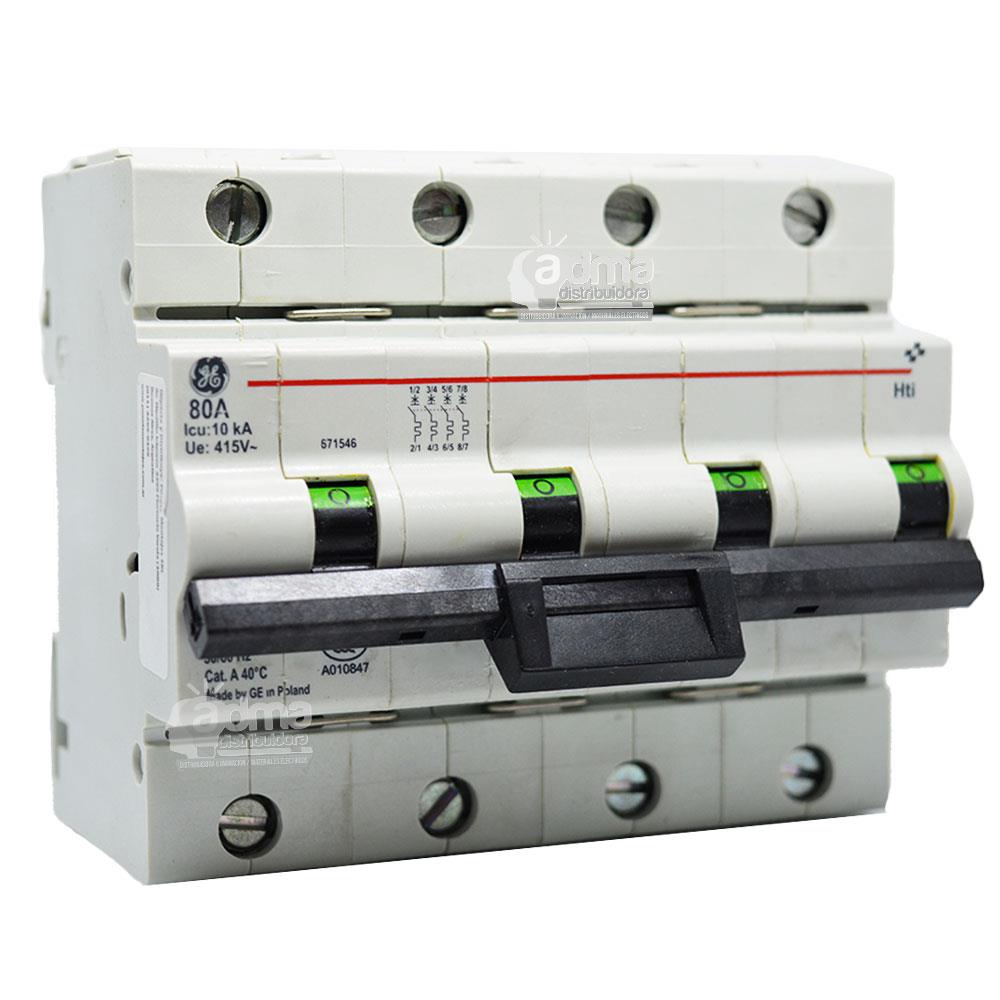 TERMICA TETRAPOLAR 80A CURVA C GE