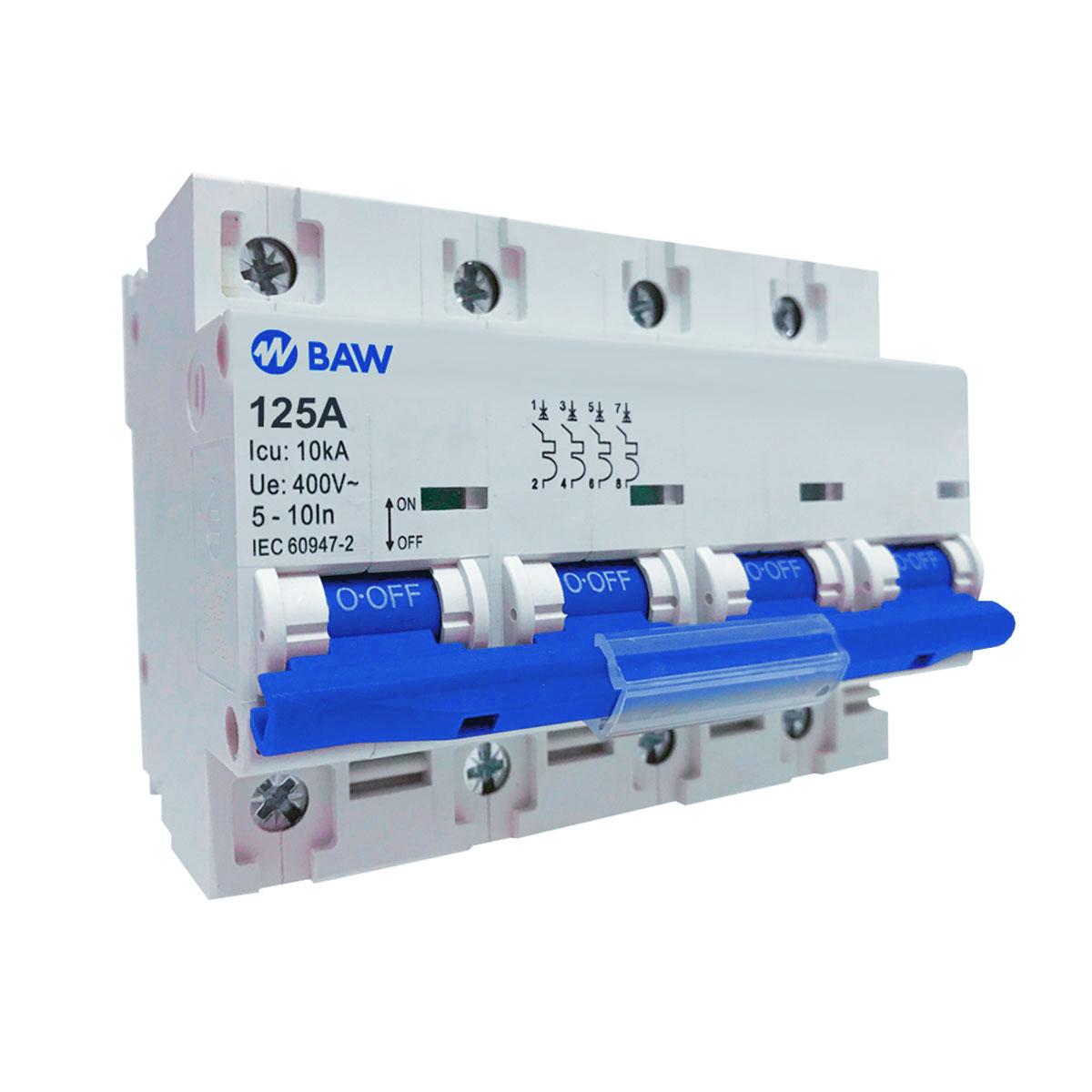 TERMICA TETRAPOLAR 125A 10KA BAW