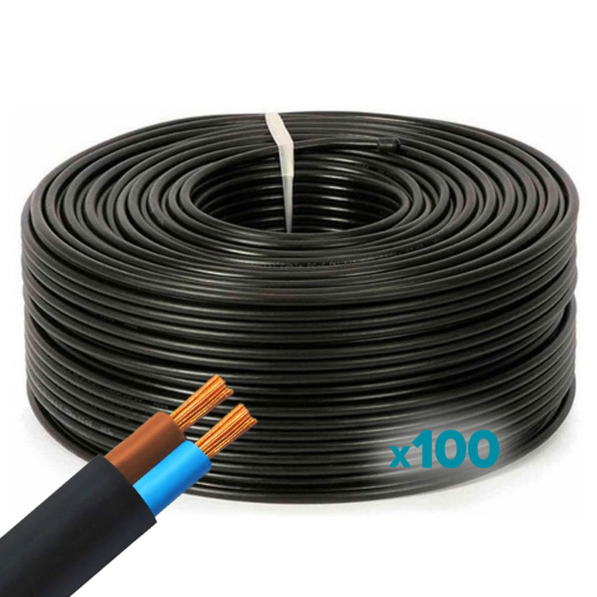 CABLE TIPO TALLER 2X1,5MM TREFILCON NORMALIZADO IRAM X100M