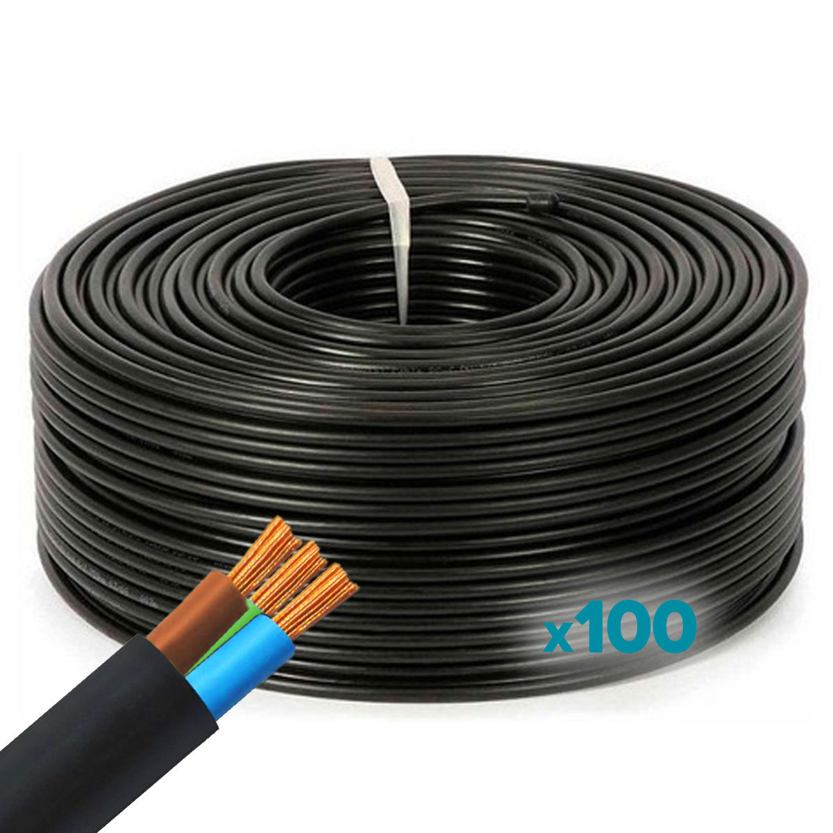 CABLE TIPO TALLER 3X1,5MM TREFILCON NORMALIZADO IRAM X100M