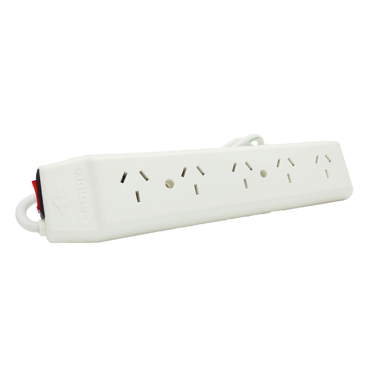 ZAPATILLA 5 TOMAS BLANCO NORMALIZADA CABLE 3 METROS CAMBRE