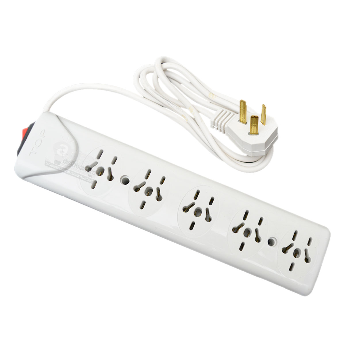 ZAPATILLA 5 TOMAS C/ INTERRUPTOR Y CABLE TAAD