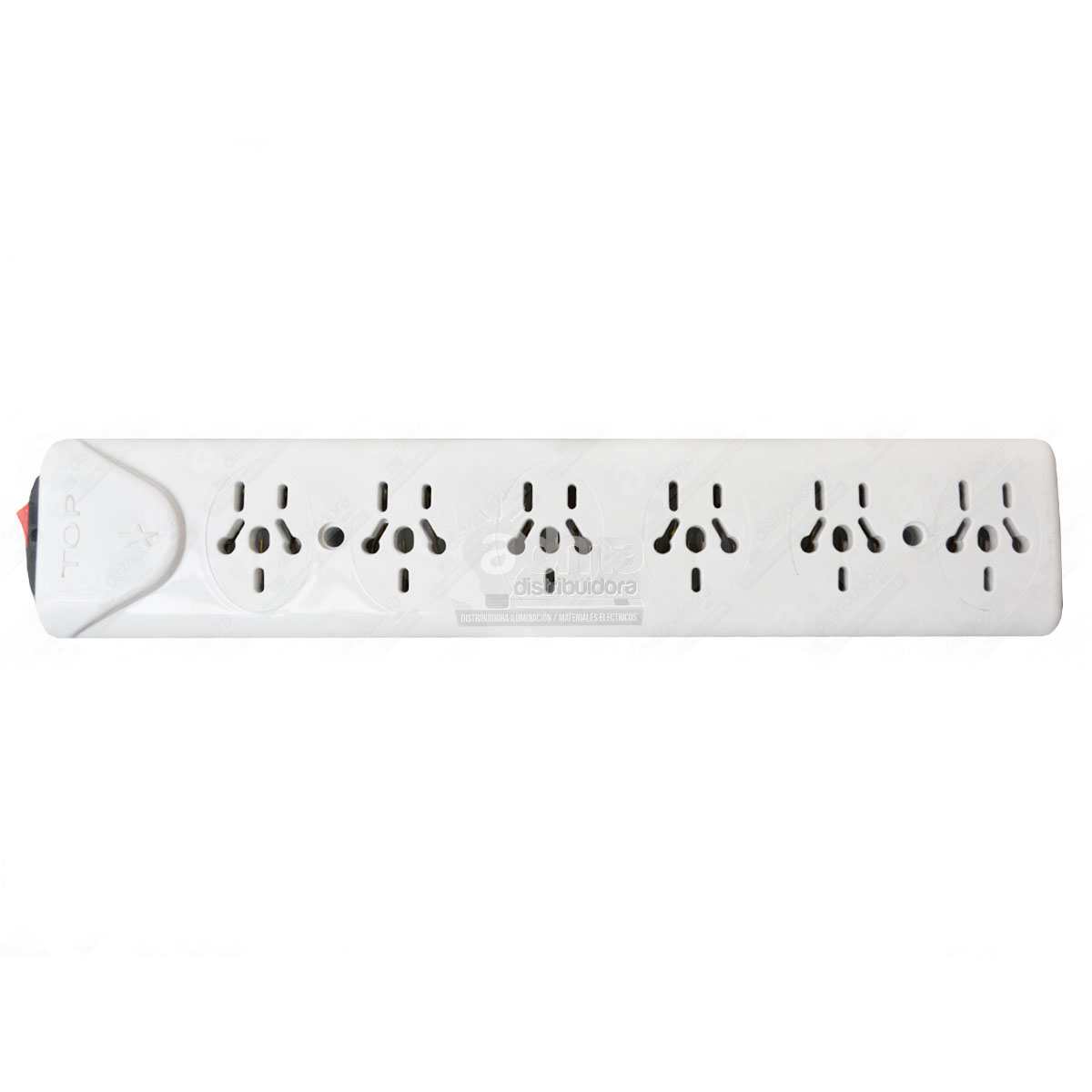 ZAPATILLA 6 TOMAS C/ INTERRUPTOR Y BORNERA TAAD