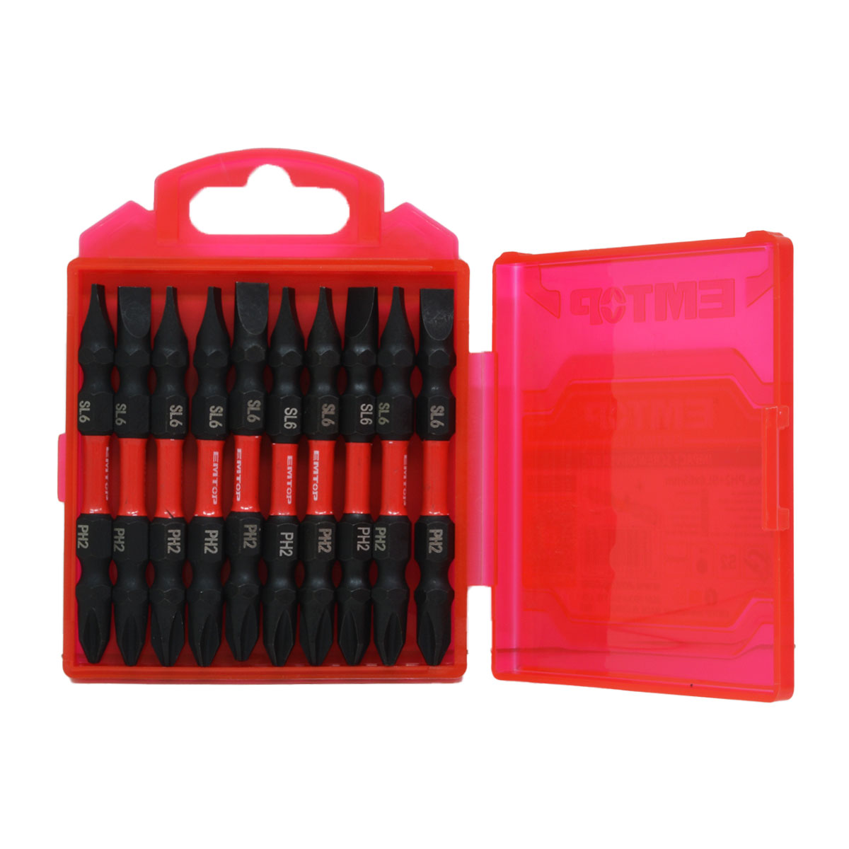 PUNTAS ALTO IMPACTO 65MM 10U PH2+SL6 EMTOP