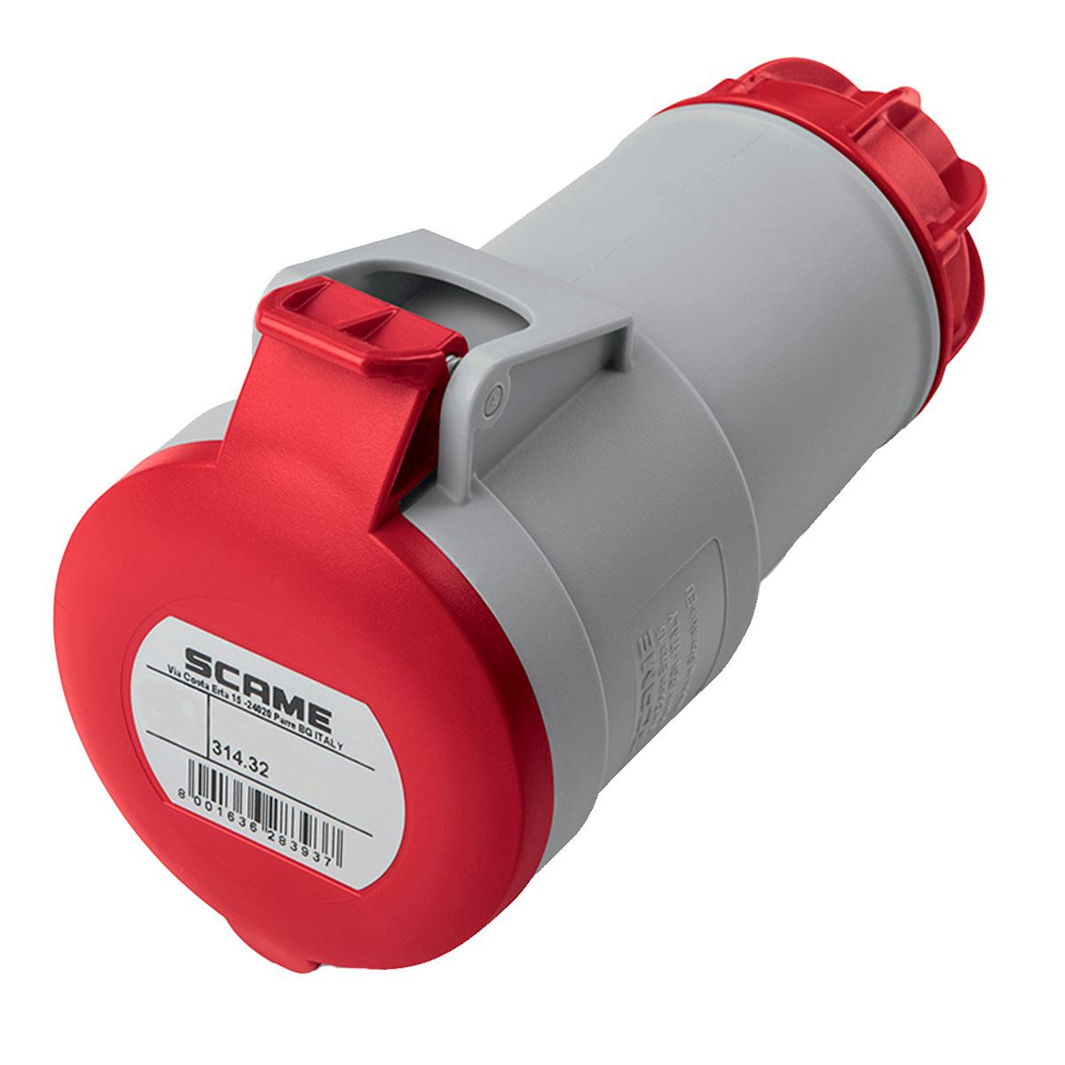 FICHA INDUSTRIAL HEMBRA 3P+T 32A SCAME XENIA 380V IP44 PROLONGADOR