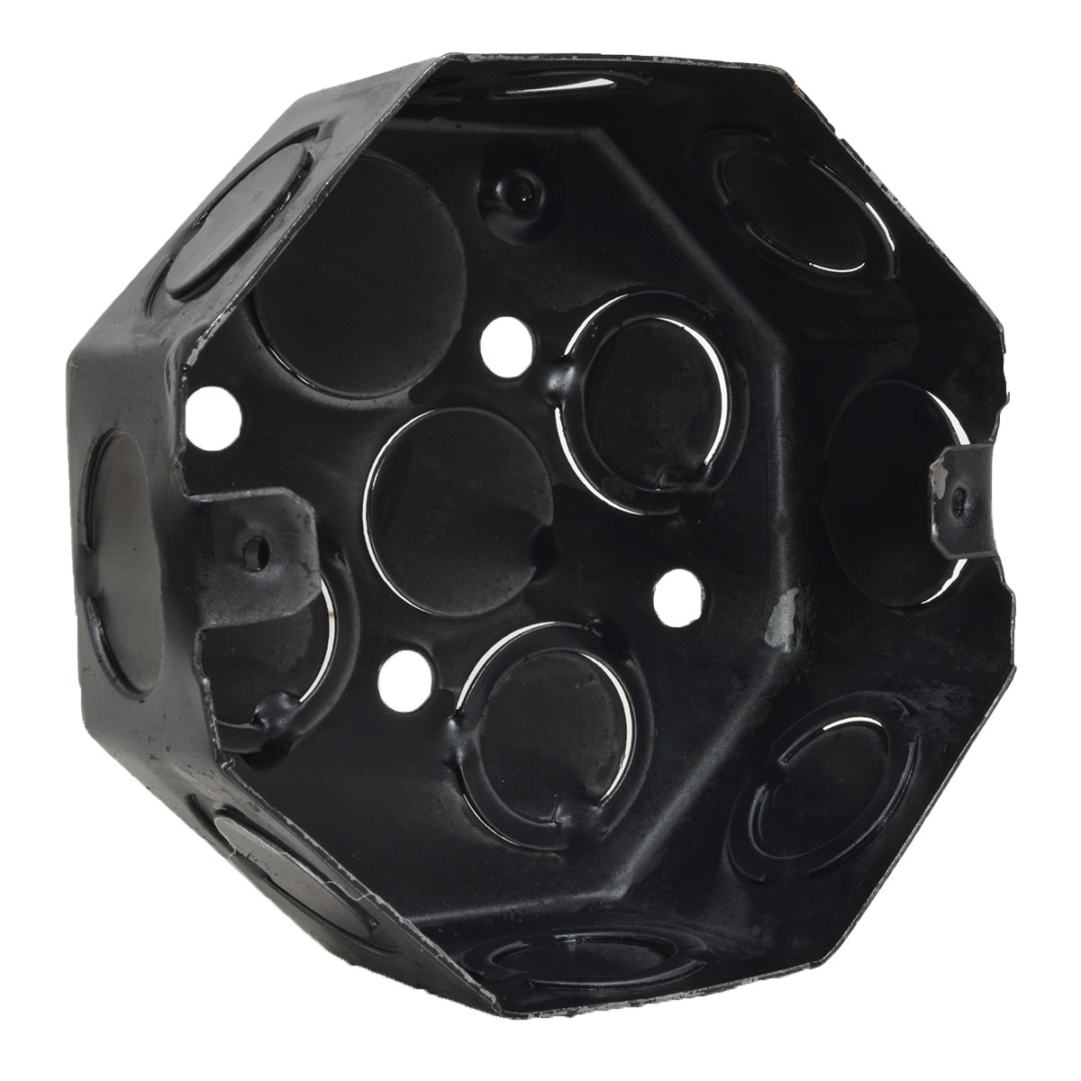 CAJA OCTOGONAL GRANDE HIERRO NEGRA AG