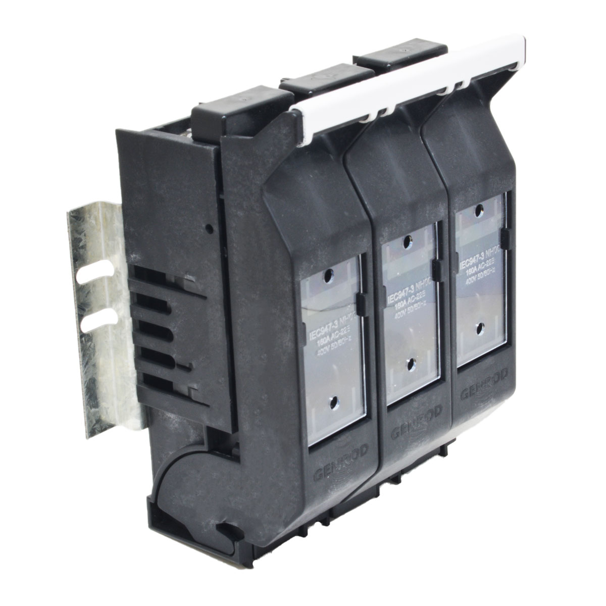 SECCIONADOR BAJO CARGA 160A C/BASE PORTA FUSIBLES NH00 TRIPOLAR GENROD