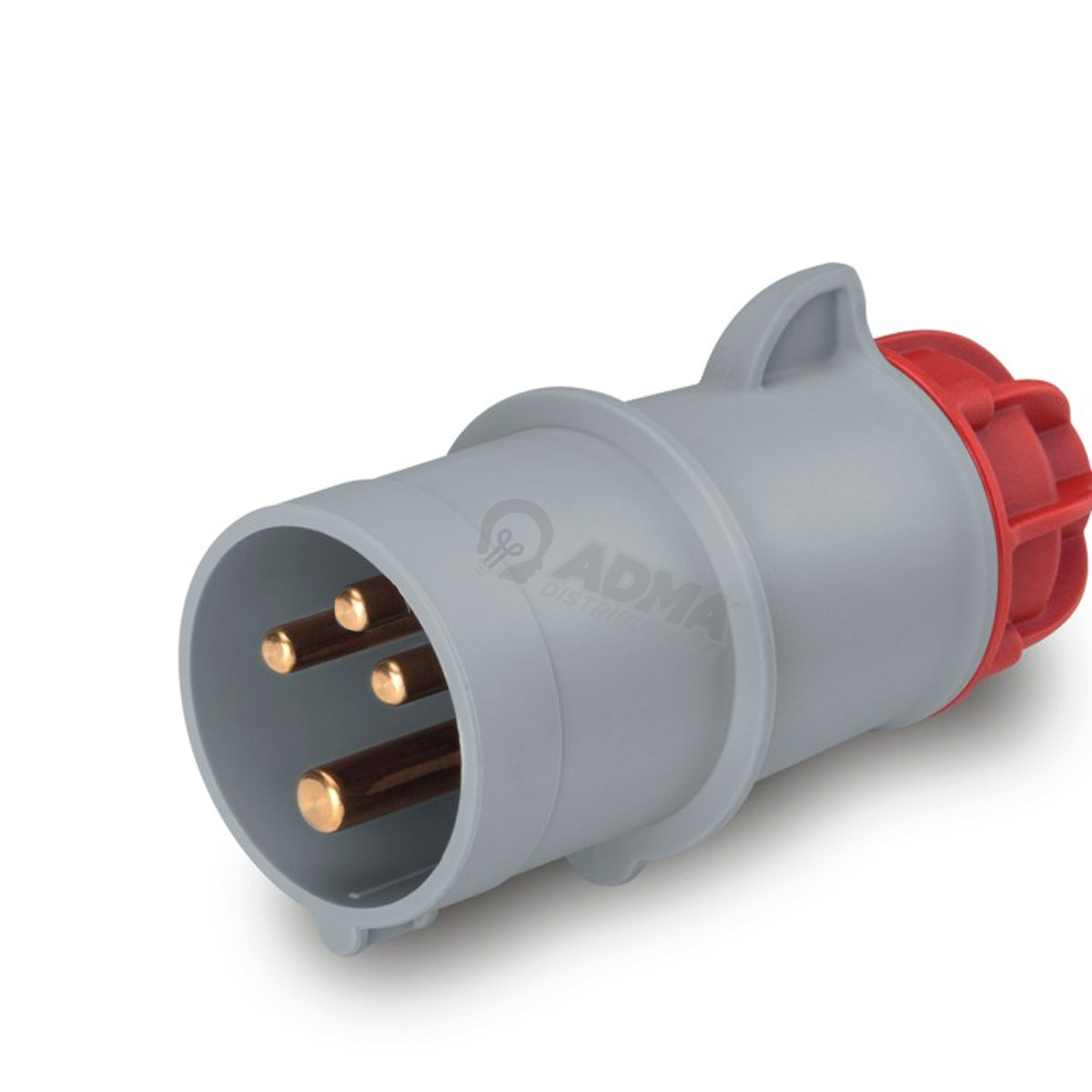 FICHA INDUSTRIAL MACHO 3P+T 16A SCAME XENIA 380V IP44