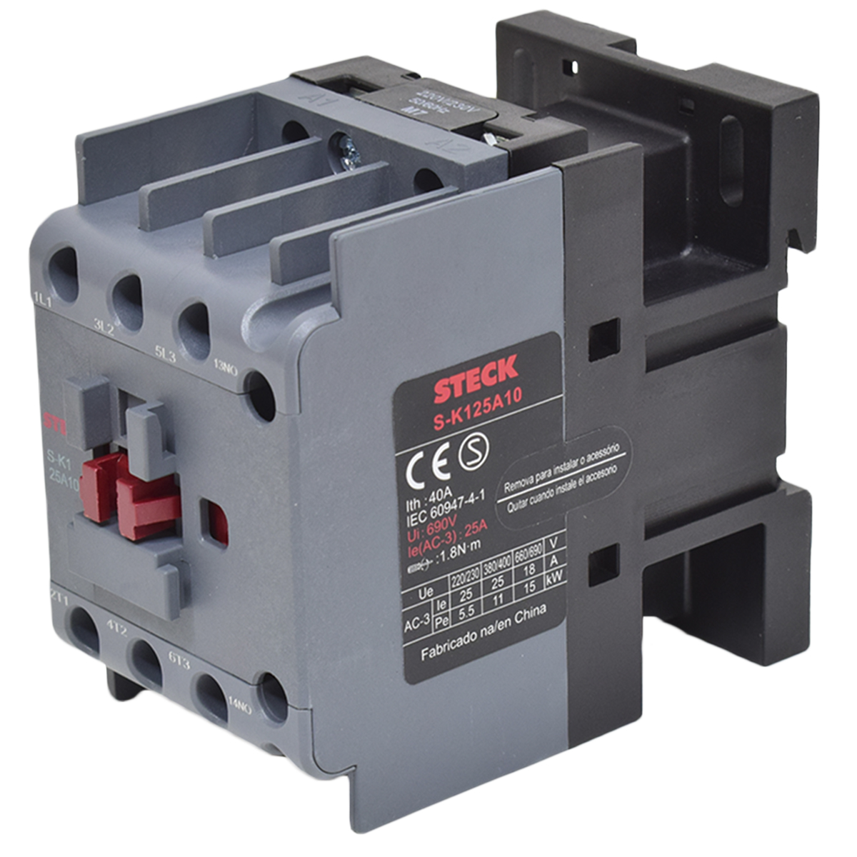 CONTACTOR TRIPOLAR 25A 1NA 220VCA STECK
