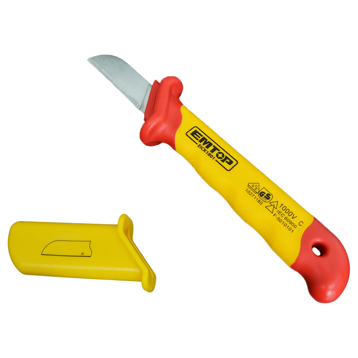 NAVAJA PELACABLE RECTO ACERO INOXIDABLE AISLADO 1000V EMTOP