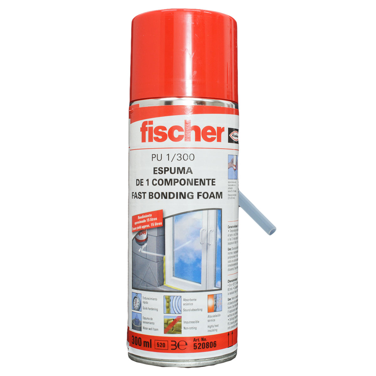 ESPUMA POLIURETANO FISCHER PU 1/300