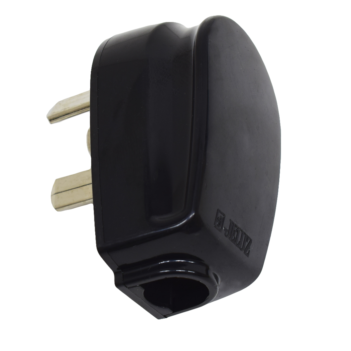FICHA MACHO JELUZ 20AMP NEGRA JELUZ