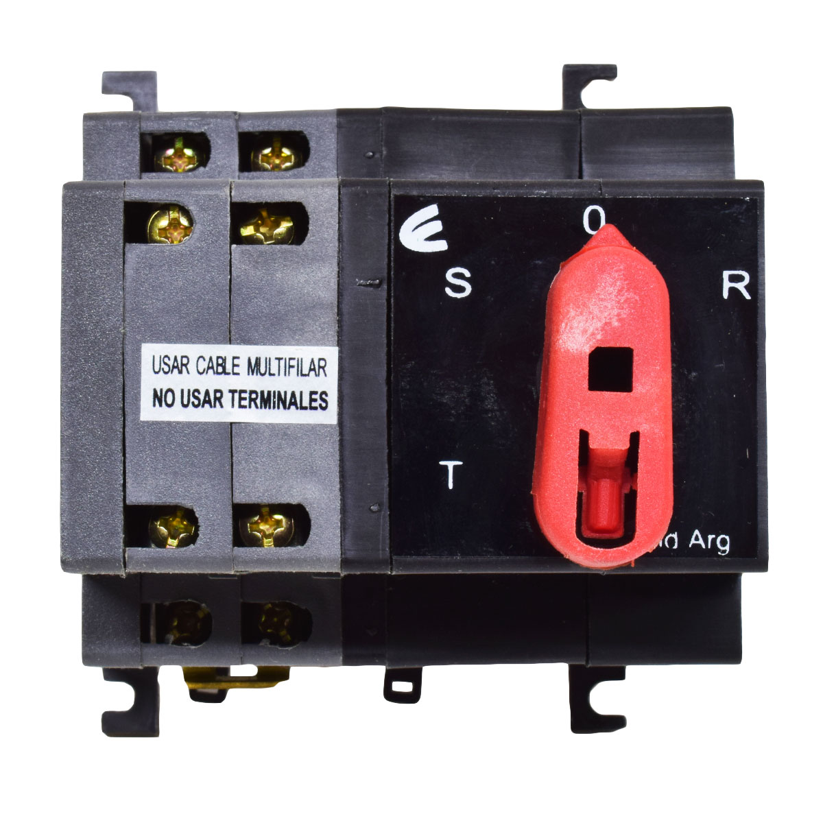 SELECTOR DE FASE TRIFASICO 0-R-S-T + NEUTRO 40A