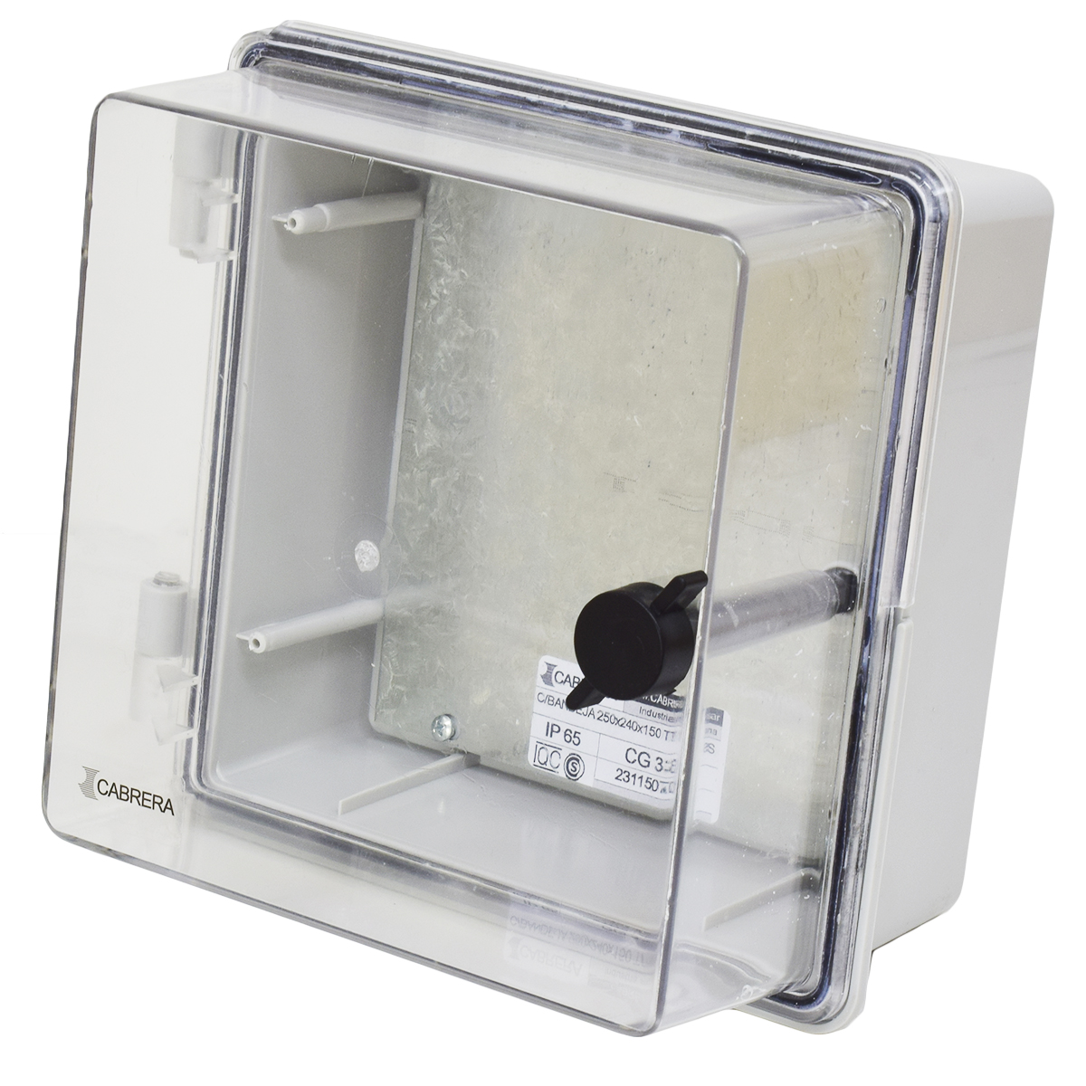 GABINETE IP65 250x240x150 TAPA TRANSPARENTE CABRERA