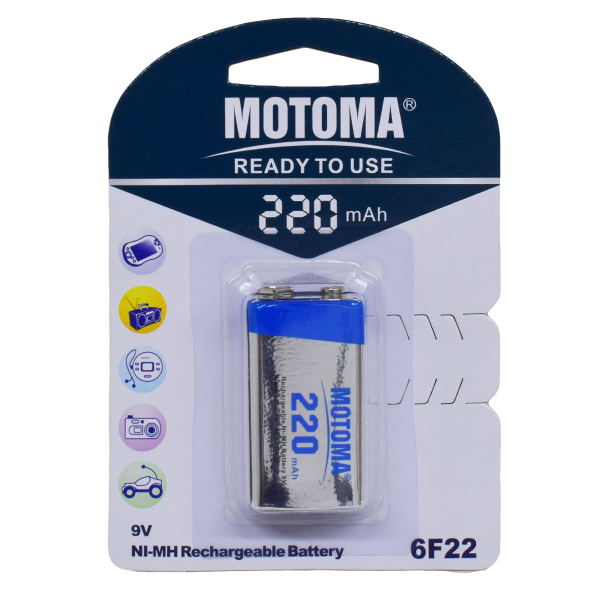 BATERIA RECARGABLE 9V MOTOMA