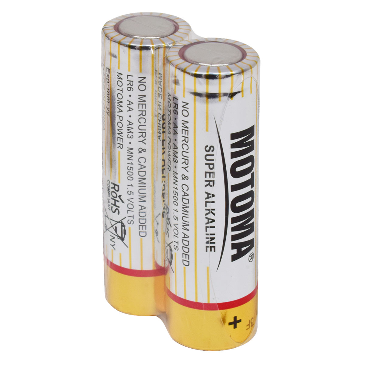 PACK X 2 PILA ALCALINA AA MOTOMA