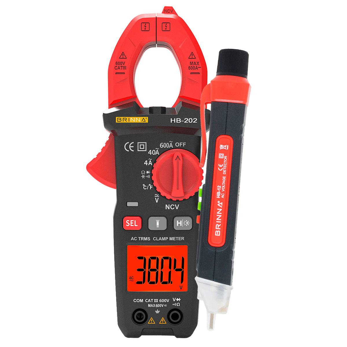 PINZA AMPEROMETRICA HB-202 + BUSCAPOLO HB-12