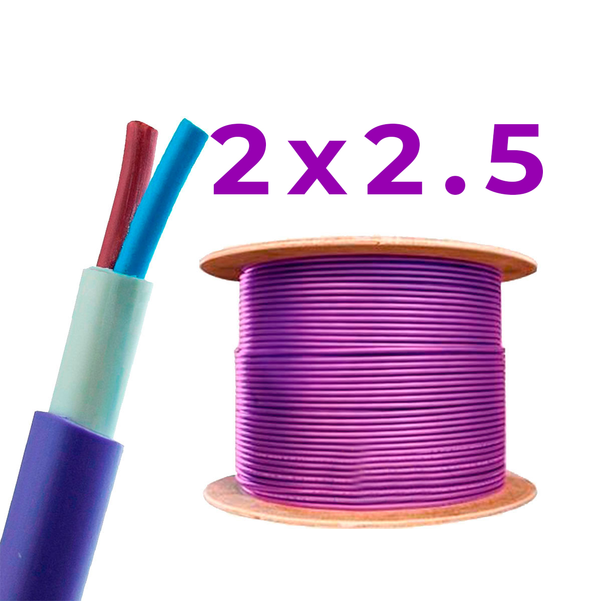 CABLE SUBTERRANEO 2X2,5MM TREFILCON