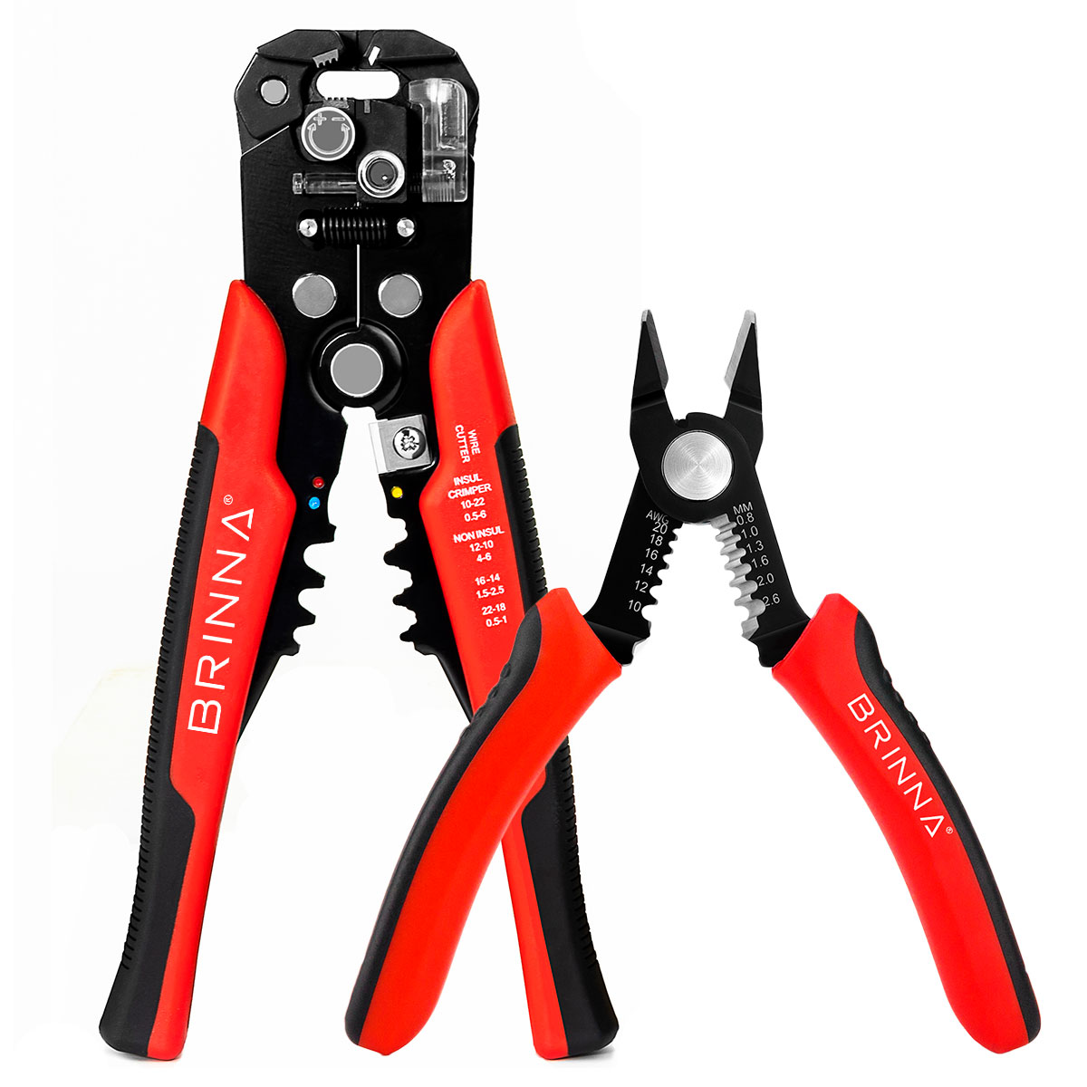 PELACABLES AUTOMÁTICO HB-103 + ALICATE PRECISIÓN HB-102 BRINNA