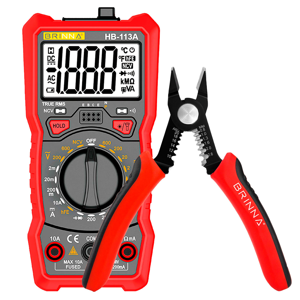 ALICATE PRECISION HB-102 + MULTIMETRO HB-113A
