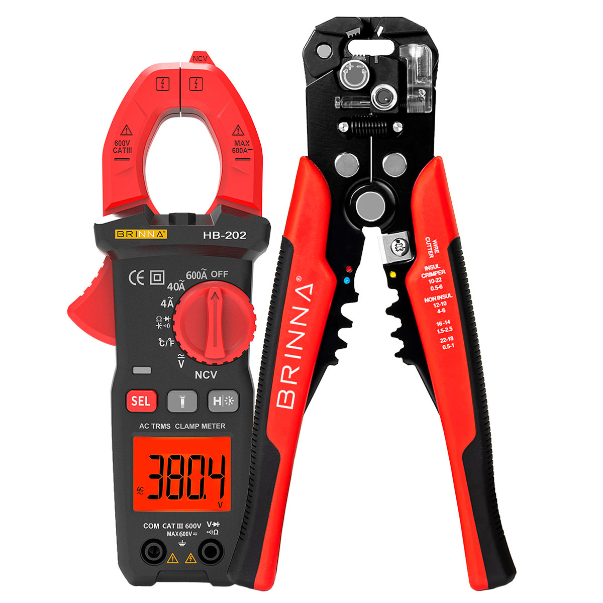 PELACABLES AUTOMÁTICO HB-103 + PINZA AMPEROMETRICA HB-202