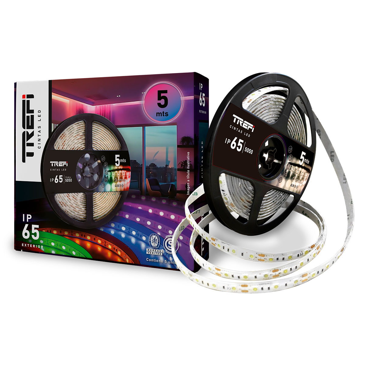 TIRA LED EXTERIOR IP65 5050 3000K TREFILCON