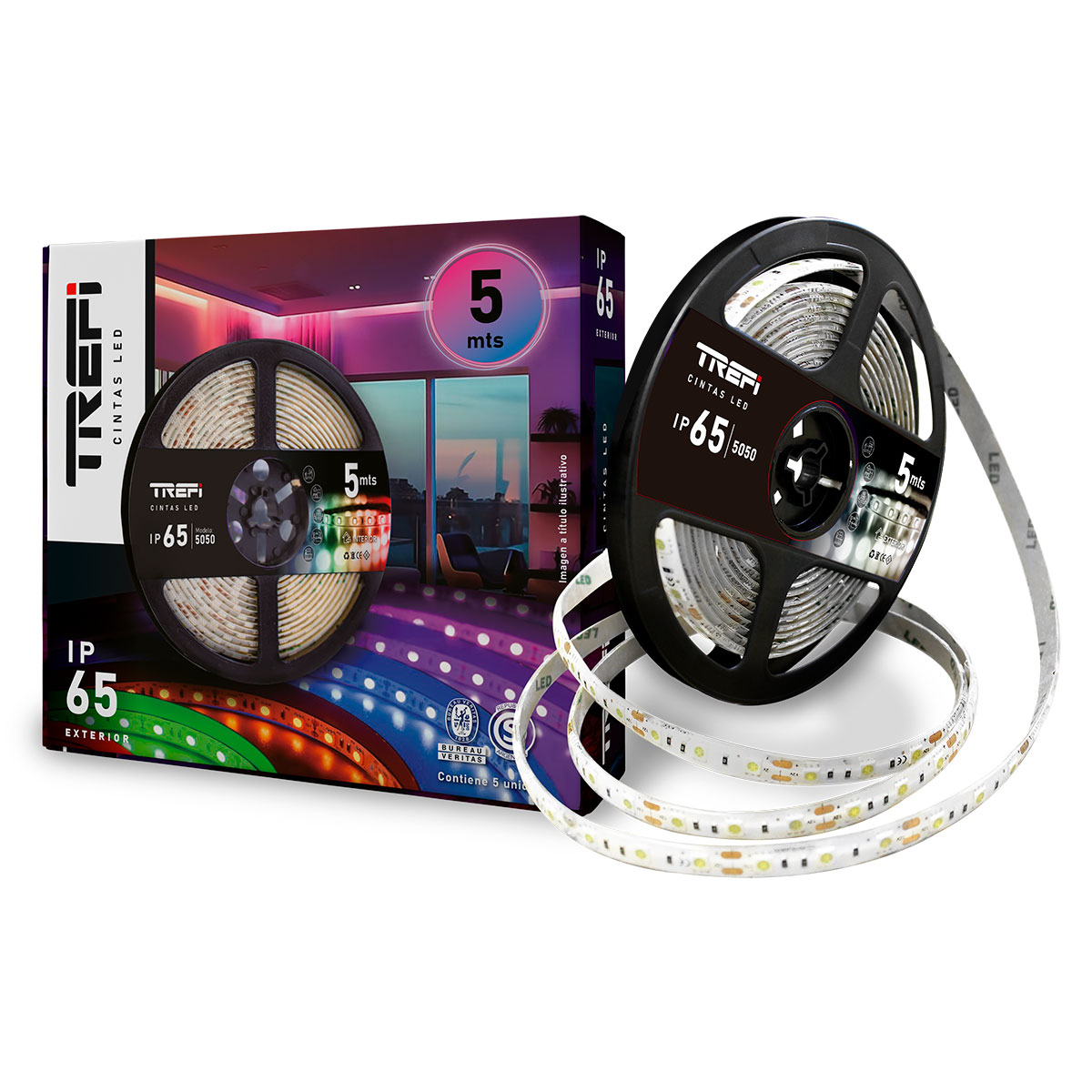 TIRA LED EXTERIOR IP65 5050 6500K TREFILCON