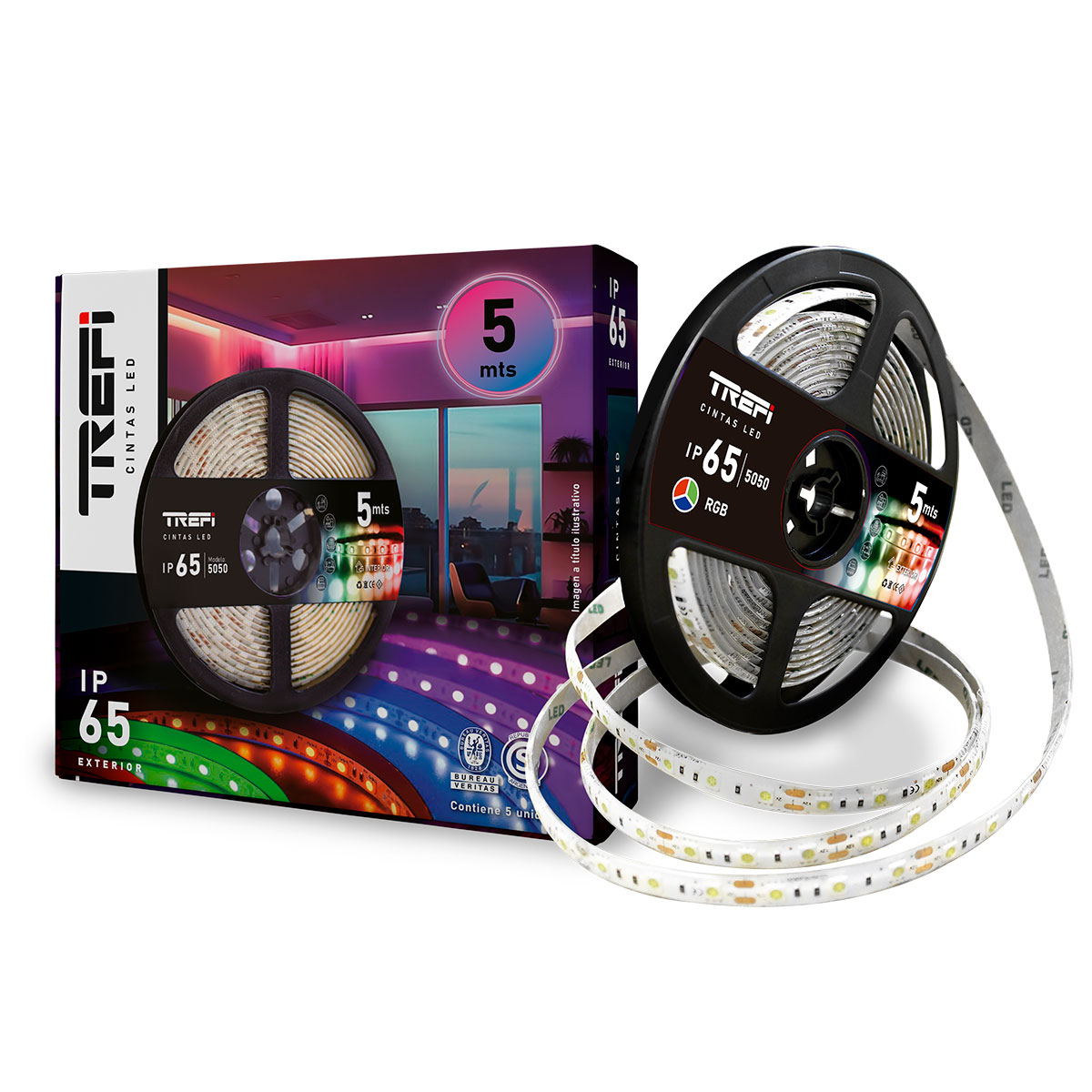 TIRA LED EXTERIOR IP65 5050 RGB TREFILCON