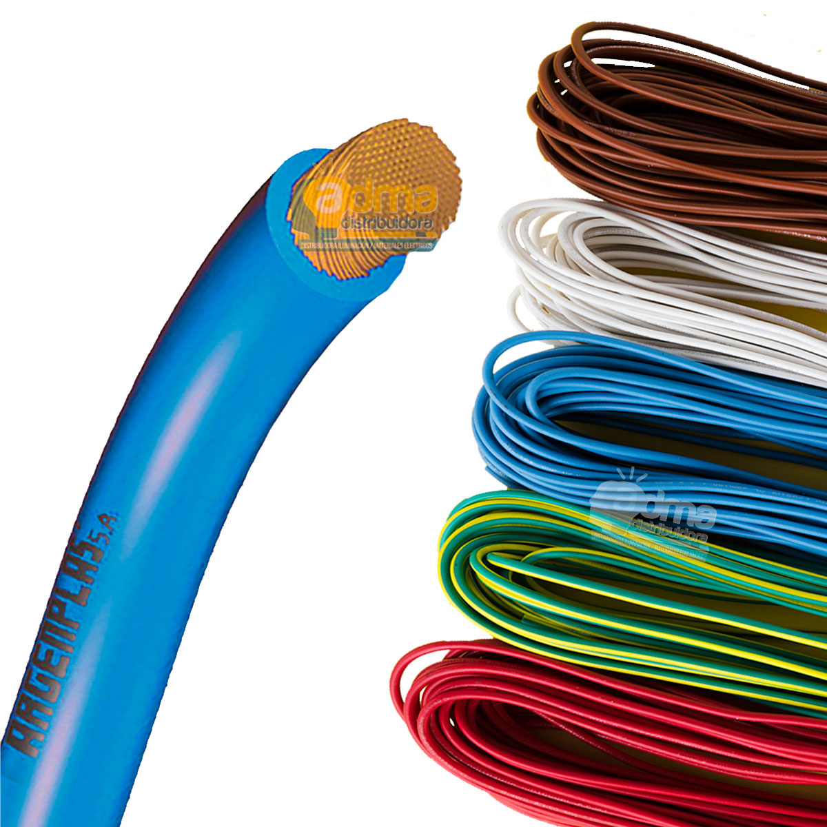 CABLE UNIPOLAR FLEXIBLE 2.5 MM ARGENPLAS CELESTE