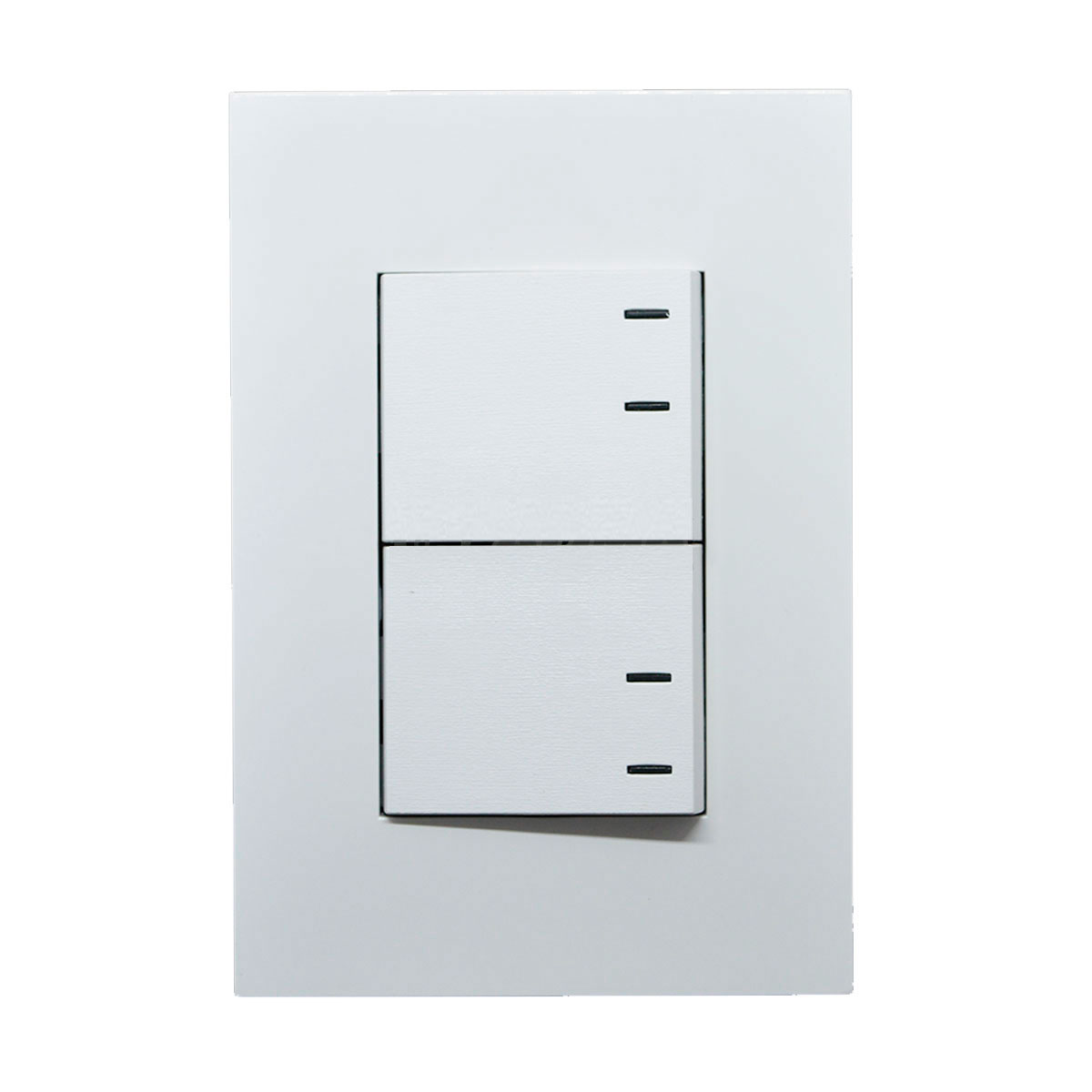 BASTIDOR TAPA DOBLE TECLON SIMPLE ARMADA BLANCO JELUZ PLATINUM